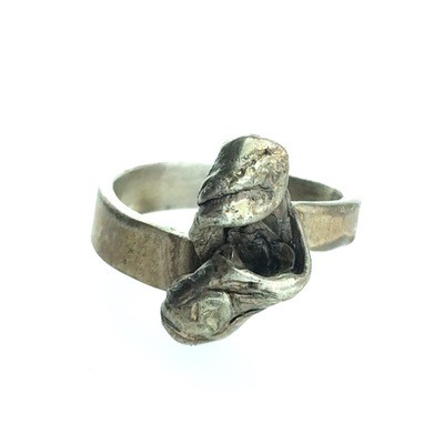 Ring in massief zilver - UNICA - Alex Fabry (België) - Maat54
