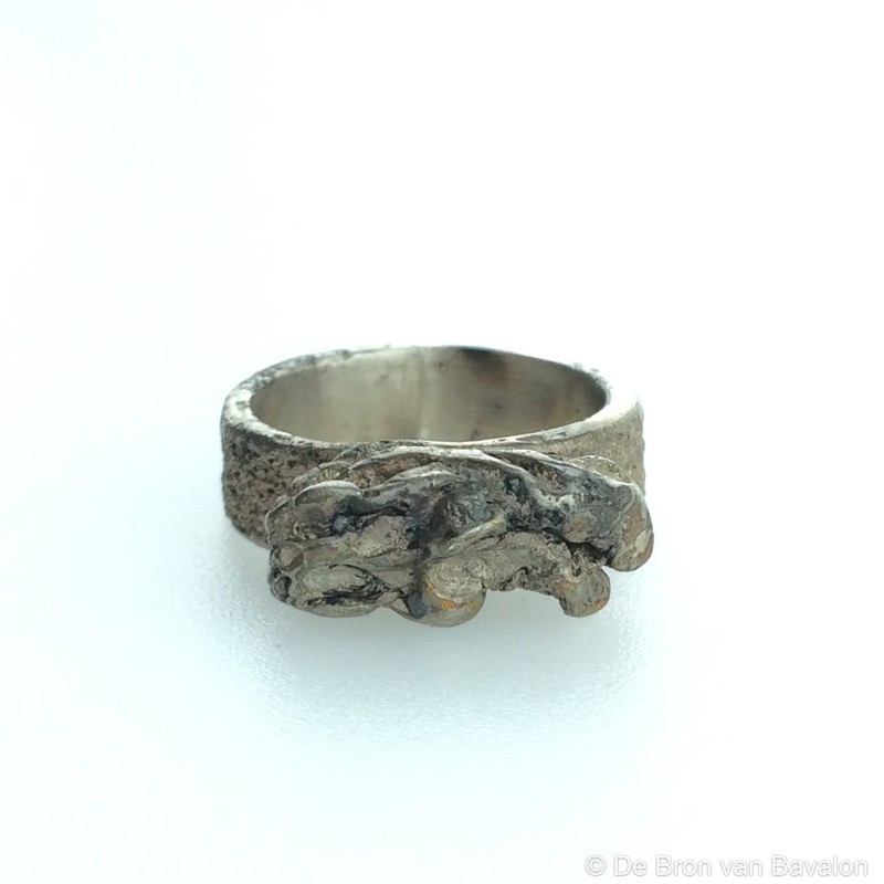 Ring in massief zilver - UNICA - Alex Fabry (België) - Maat50