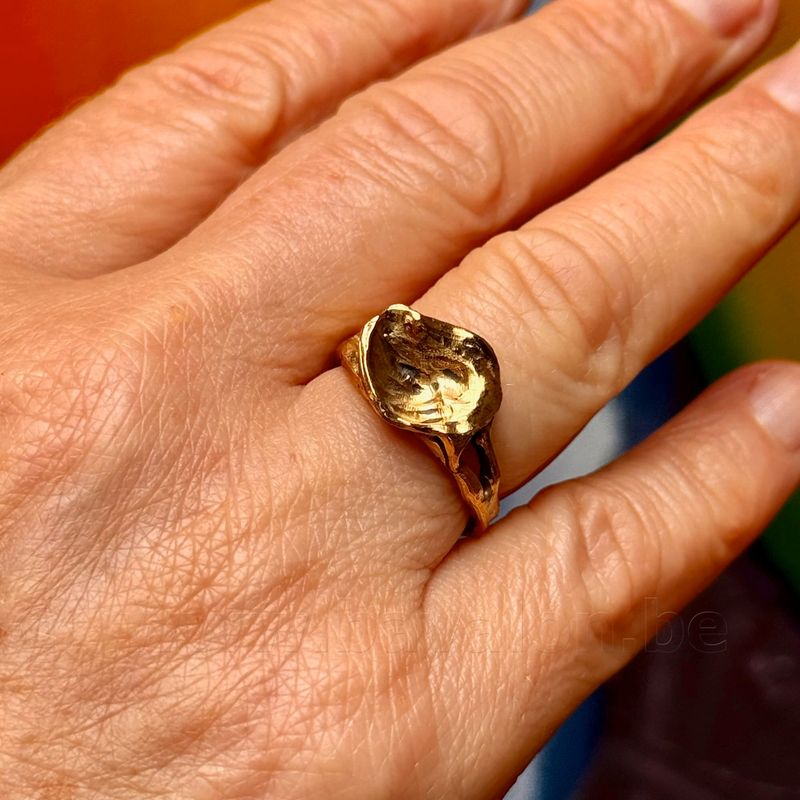 Ring 'Automnal' in similor - Josiane Douchamps
