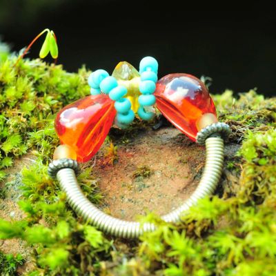Ring in gekleurd hars - Maat 56