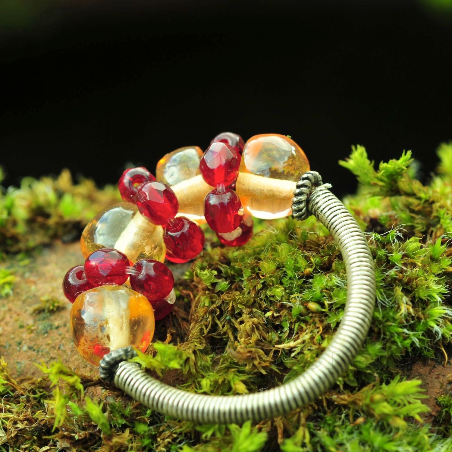 Ring in gekleurd hars - Maat 62