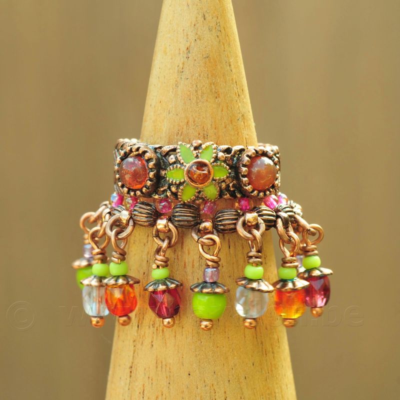 Ring 'Byzance' - Satellite (Paris) - aanpasbaar van maat 53 tot ongeveer 60