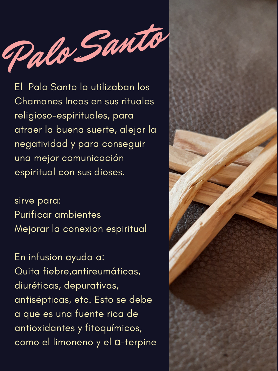Palo Santo pieza