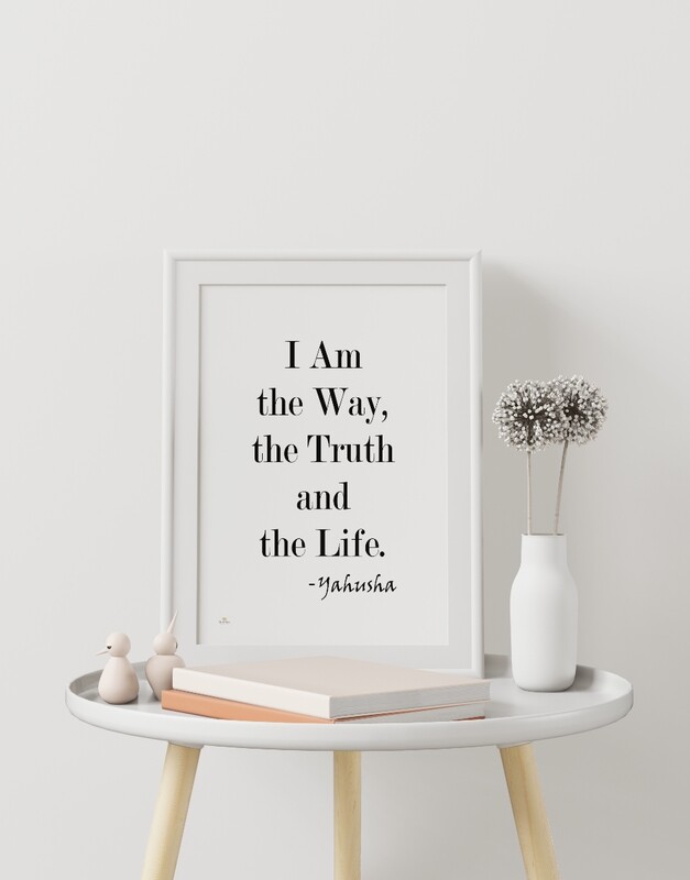 The Way, The Truth , The Life Scripture wall art