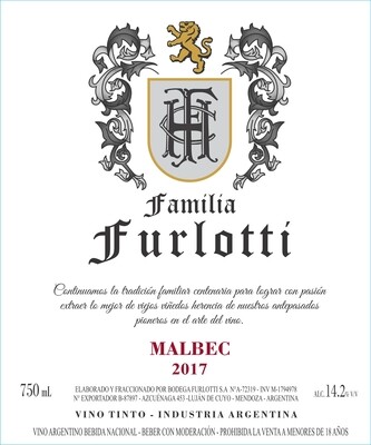 Familia Furlotti Malbec 2018 Finca Adalgisa