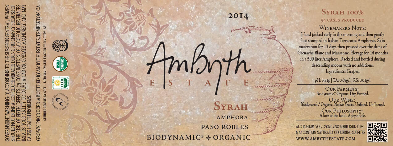 Ambyth Estate Syrah 2014