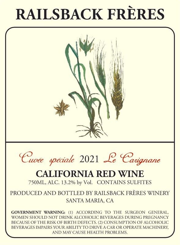 Railsback Freres Cuvee Speciale Le Carignan 2021
