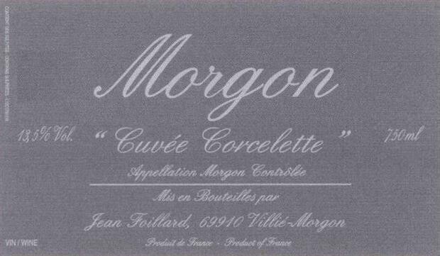 Jean Foillard Morgon Cuvee Corcelette 2021