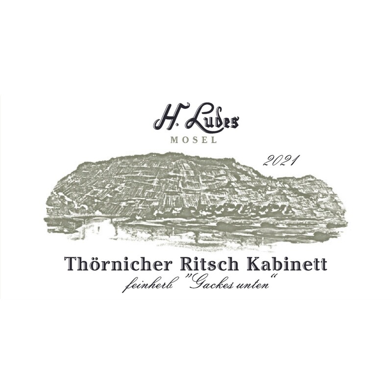 Hermann Ludes Riesling Kabinett Feinherb Gackes Unten 2022