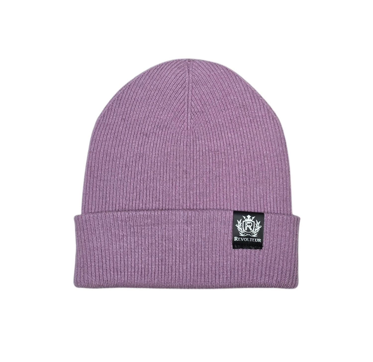 Ribbed Cuffed Toque - Lilac