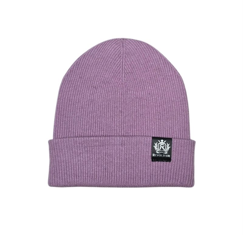 Ribbed Cuffed Toque - Lilac