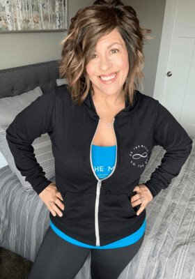 Be The Magic~Do The QUE~ Embroidered Zip Up Hoodie-Joy Kingsborough