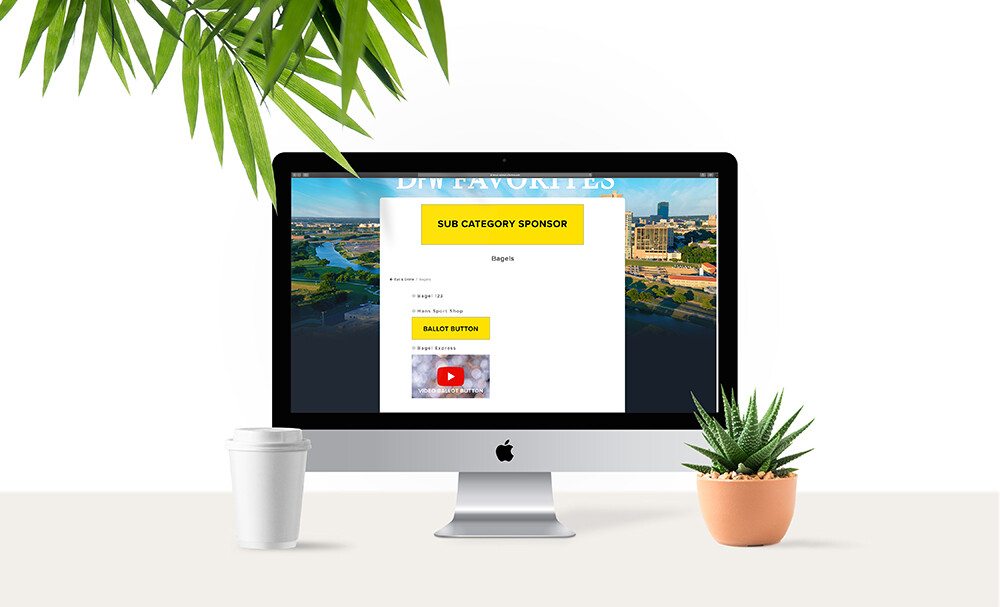 Voting Ballot Buttons