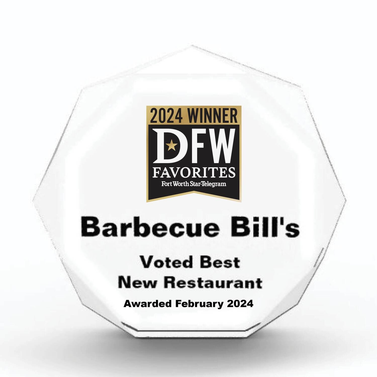 Acrylic Winner's Award - Opaque Octagon