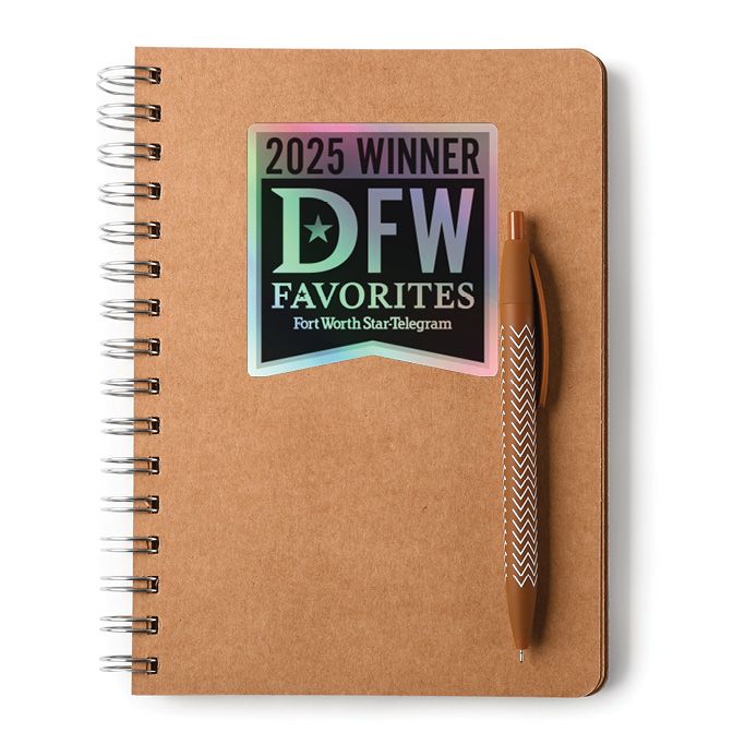 Kiss-Cut Holographic Logo Stickers