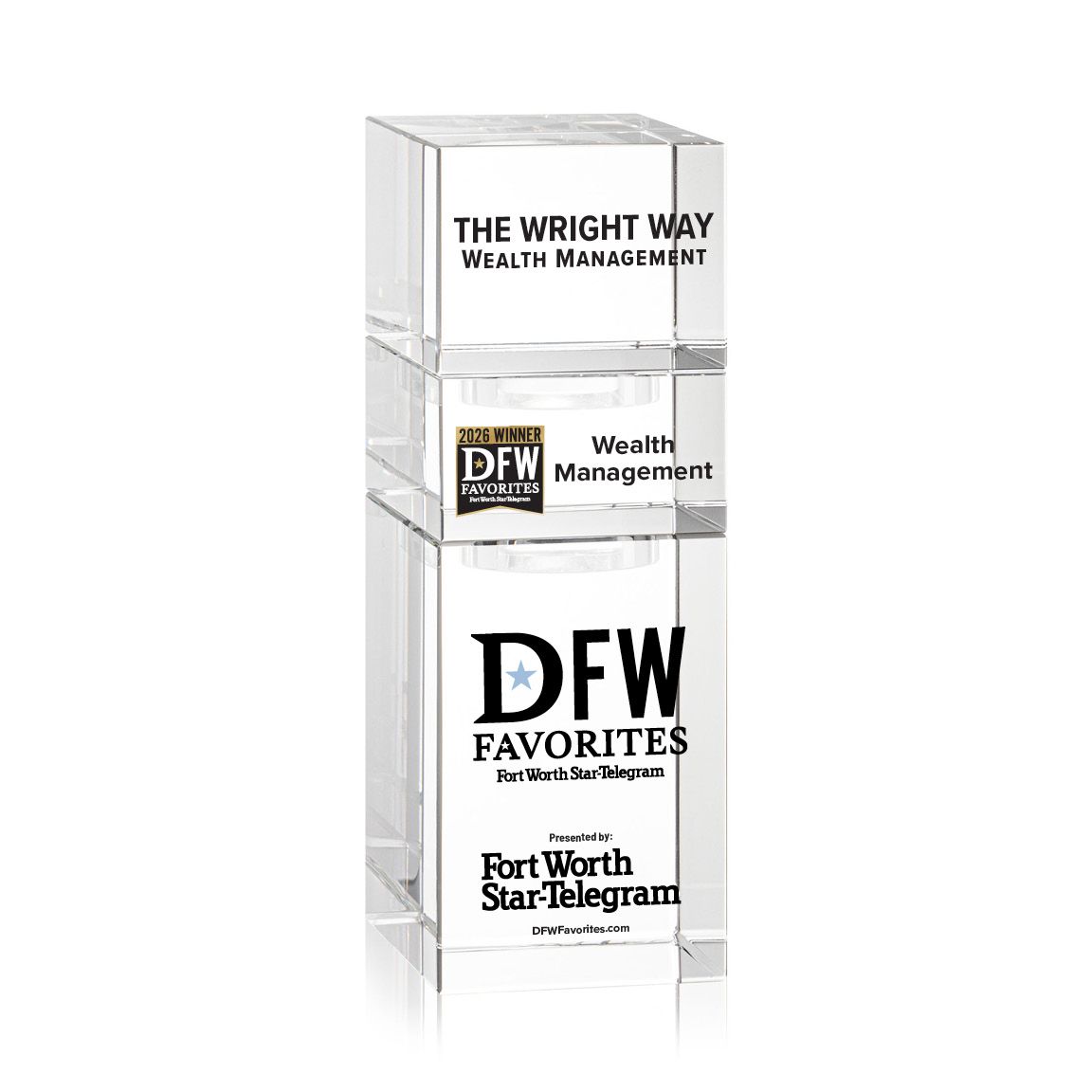Crystal Winner's Award - Stackable Tower