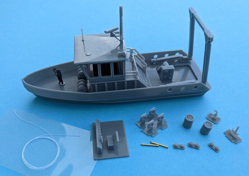 Arbeitsschiff / Tonnenleger Bausatz für H0 1:87 Arbeitsschiff / Tonnenleger Bausatz für H0 1:87