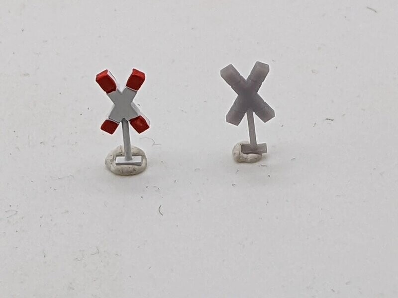 Andreaskreuz 8 Stück für Spur N - Variante 1 Andreaskreuz 8 Stück für Spur N - Variante 1