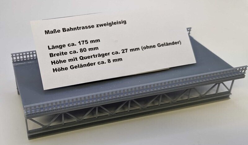 Zubehör Bahntrasse / Straße für Hängebrücke Spur N 1:160 Zubehör Bahntrasse / Straße für Hängebrücke Spur N 1:160
