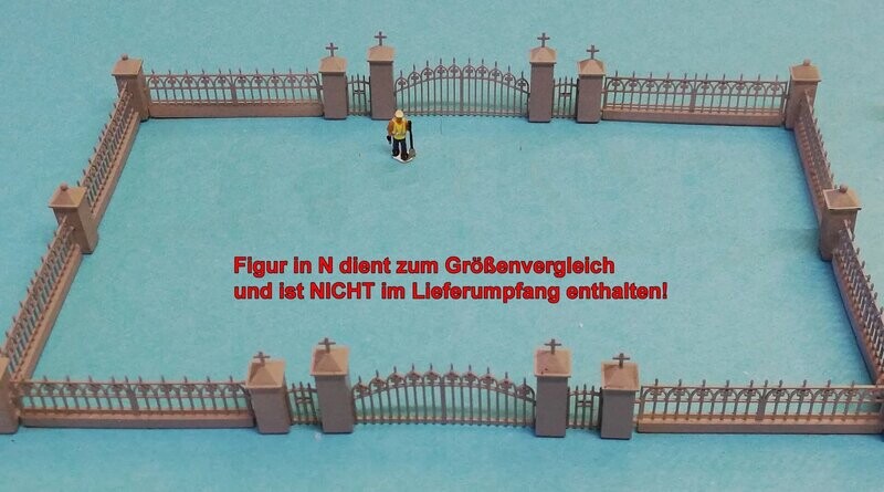 Kirchenzaun / Friedhofszaun Set - Neue Version Kirchenzaun / Friedhofszaun Set - Neue Version