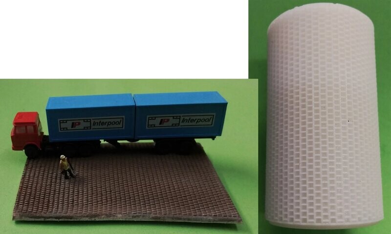 Prägerolle Kopfsteinpflaster-Extra kleiner Stein (N) Prägerolle Kopfsteinpflaster-Extra kleiner Stein (N)