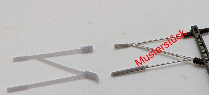 10er Ausleger Set für Oberleitungsmast - Spur N 10er Ausleger Set für Oberleitungsmast - Spur N