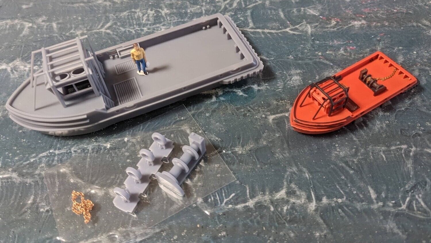 Festmacherboot / Arbeitsschiff für H0