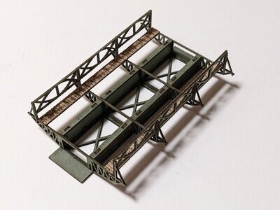 Kleine Brücke "Stahlgerüst" Lasercut Bausatz H0