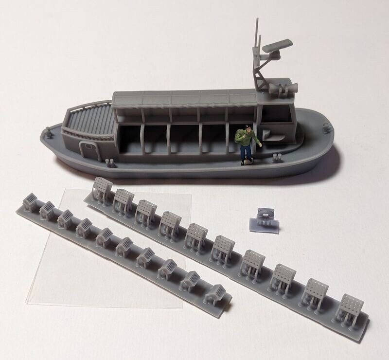 Kleines Proviantboot mit Zubehör Spur H0 Kleines Proviantboot mit Zubehör Spur H0