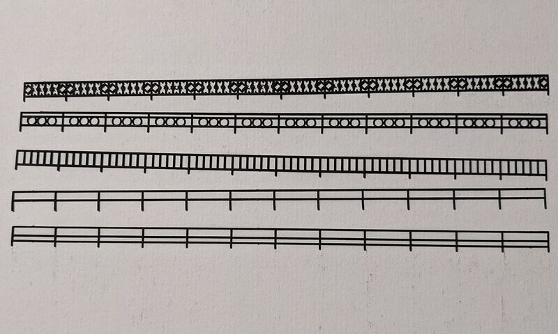 Geländer Set Spur N (10 Stück) Geländer Set Spur N (10 Stück)