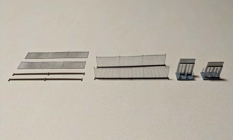 Absperrzaun mit Eingangsbereich Spur N Absperrzaun mit Eingangsbereich Spur N