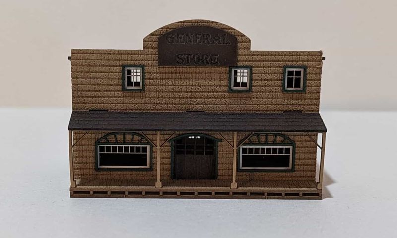 Wild West General Store Lasercut Bausatz Spur N Wild West General Store Lasercut Bausatz Spur N