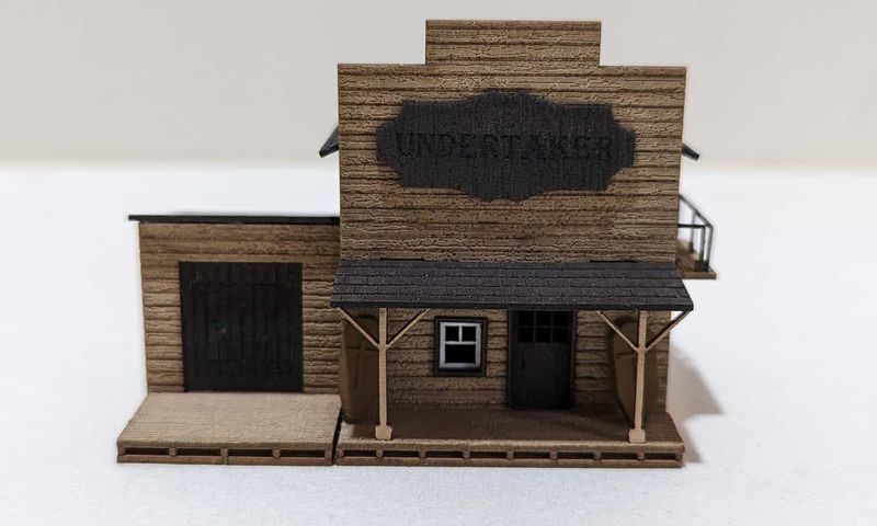 Wild West Undertaker Lasercut Bausatz Spur N Wild West Undertaker Lasercut Bausatz Spur N