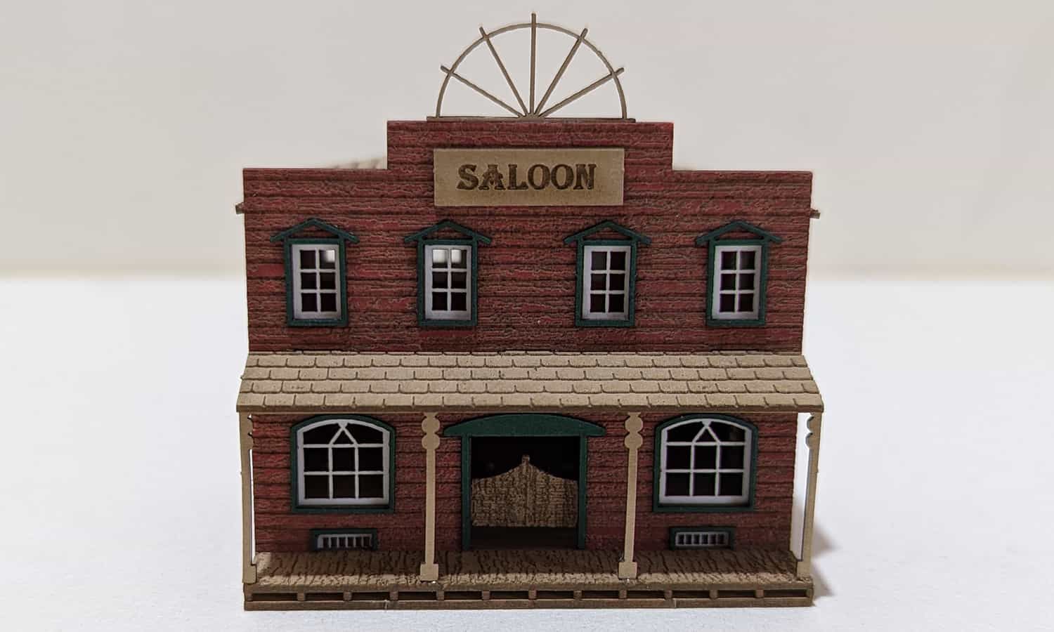 Wild West Saloon Lasercut Bausatz Spur N