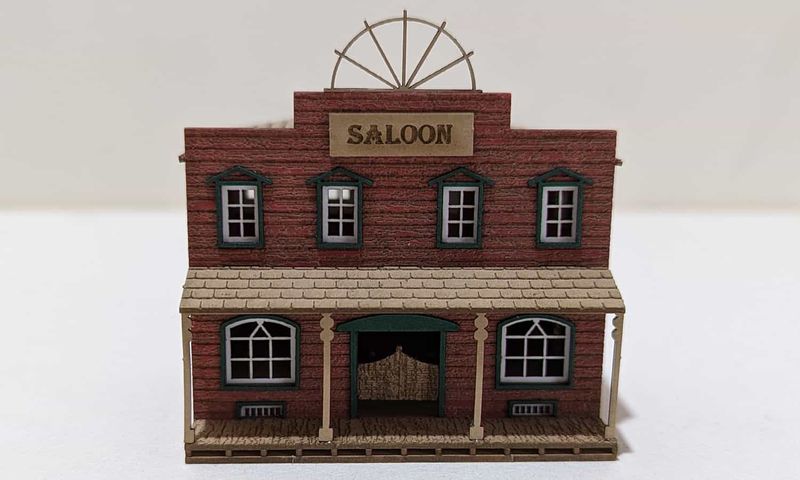 Wild West Saloon Lasercut Bausatz Spur N Wild West Saloon Lasercut Bausatz Spur N