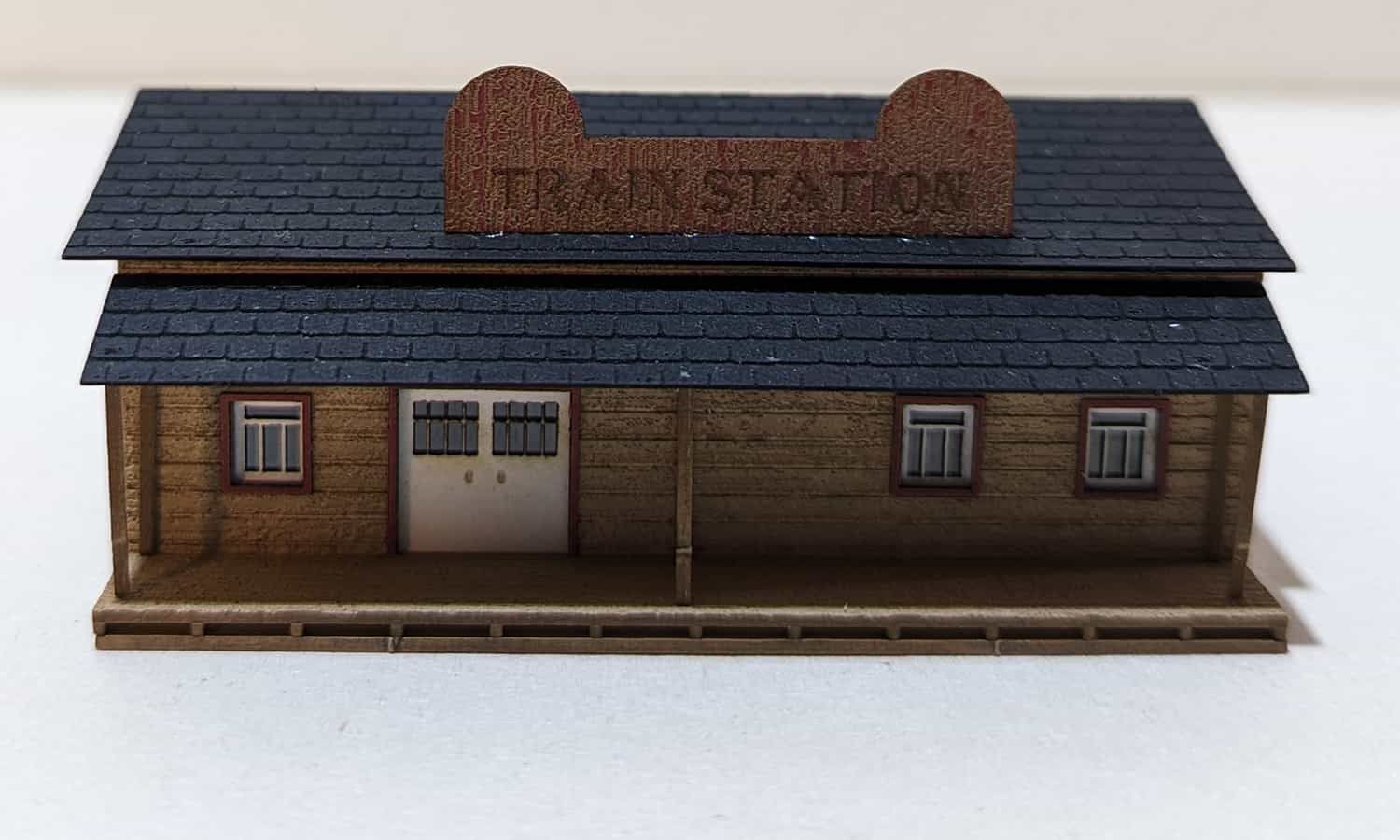 Wild West Bahnhof Lasercut Bausatz Spur N
