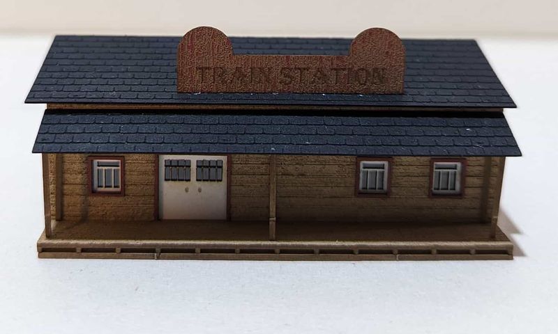 Wild West Bahnhof Lasercut Bausatz Spur N Wild West Bahnhof Lasercut Bausatz Spur N