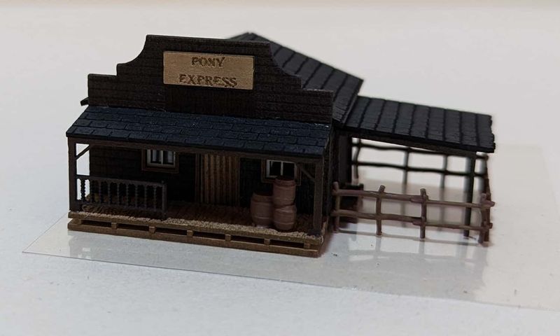 Wild West Pony Express Lasercut Bausatz Spur N Wild West Pony Express Lasercut Bausatz Spur N