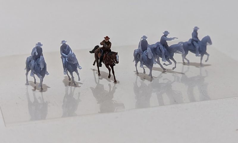 Wild West Cowboys auf Pferd Spur N Wild West Cowboys auf Pferd Spur N