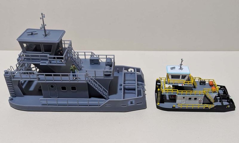 Schubboot Spur H0 (mit und ohne Leichter) Schubboot Spur H0 (mit und ohne Leichter)