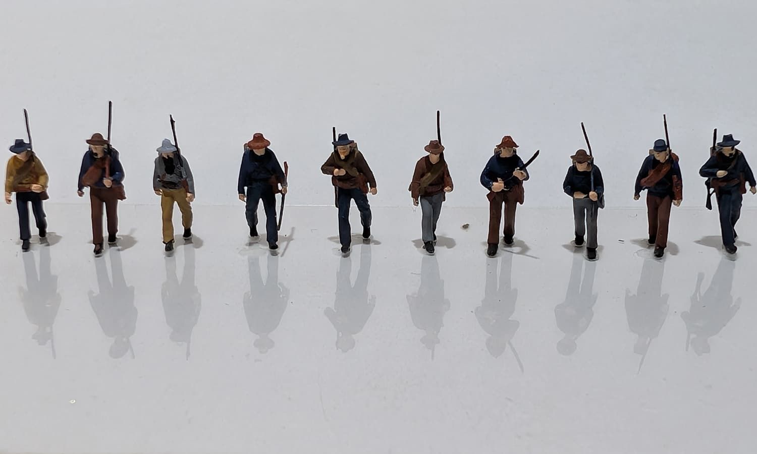 Wild West Soldaten auf Patrouille Spur N