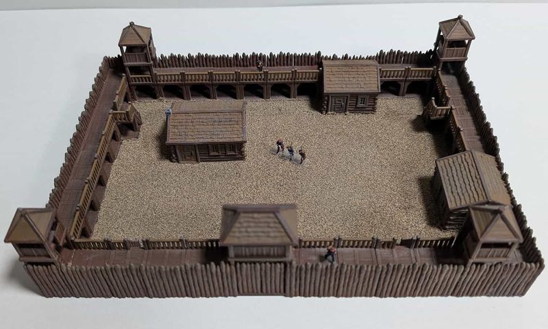 Wild West Fort 3D Druck-Bausatz für Spur N Wild West Fort 3D Druck-Bausatz für Spur N