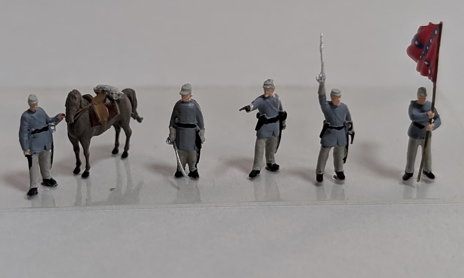 Wild West Konföderierten Soldaten Spur N