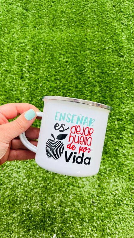 Jarrito esmaltado enseñar es dejar una huella de por vida