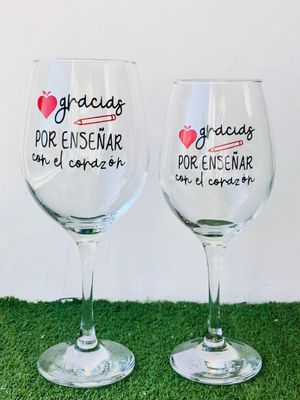 copa gracias por enseñar con el corazón