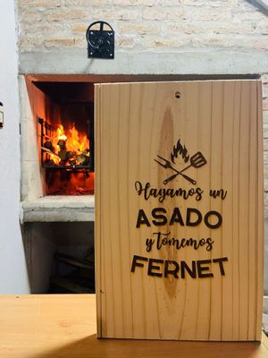 Tabla hagamos un asado y tomemos...