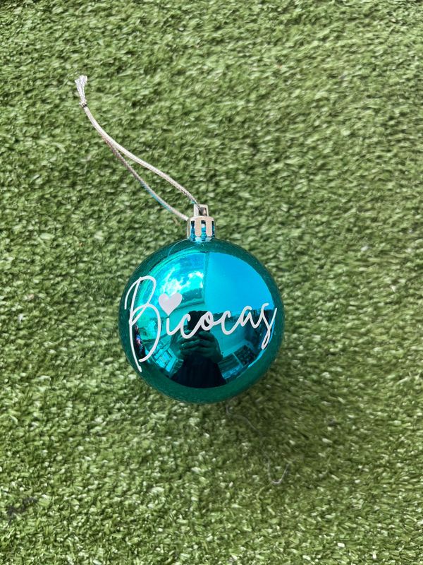 Esfera navidad turquesa