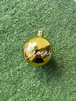 Esfera navidad dorada