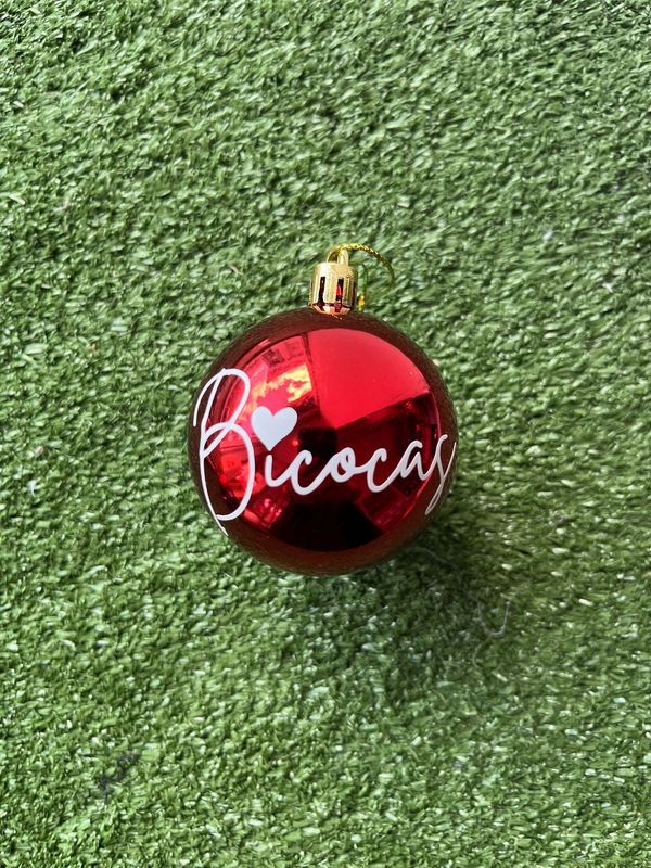 Esfera navidad roja