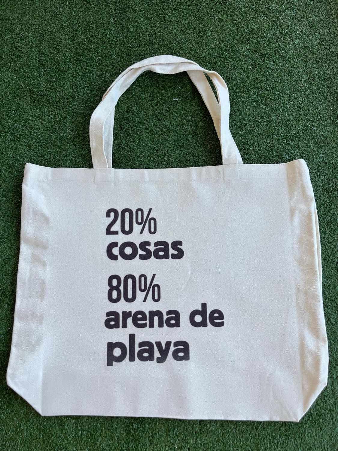 Tote 20% cosas 80% arena de playa
